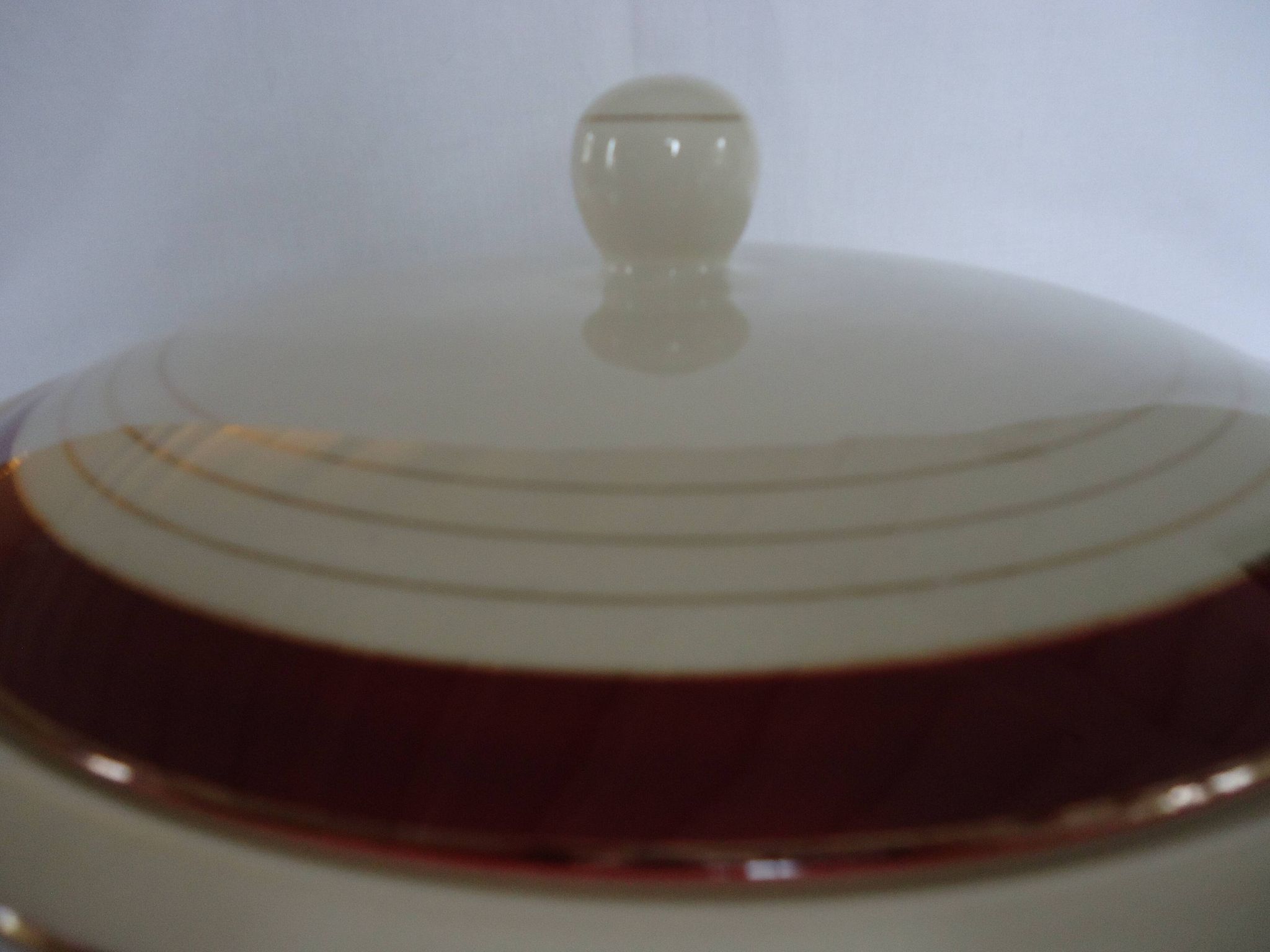 Opaque porcelain vegetable tureen/tureen from digoin sarreguemines, pasteur model
