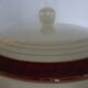 Opaque porcelain vegetable tureen/tureen from digoin sarreguemines, pasteur model