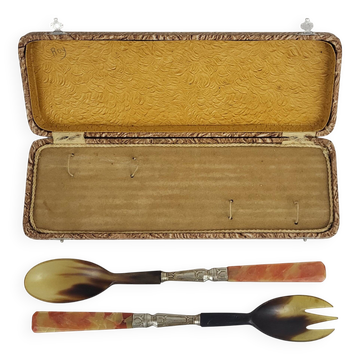 Art Deco salad servers