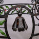 Antique wrought iron chandelier, Germany circa 1900