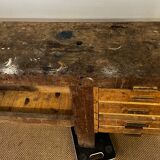 Ancien établi en bois vintage