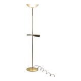 Brass & Opaline Floor Lamp by Milan, Spain, 1980s