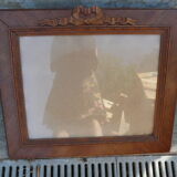 Cadre en bois vitre avec nœud