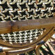 Set of 6 chairs Bistro terrace type Paris in rattan & braiding