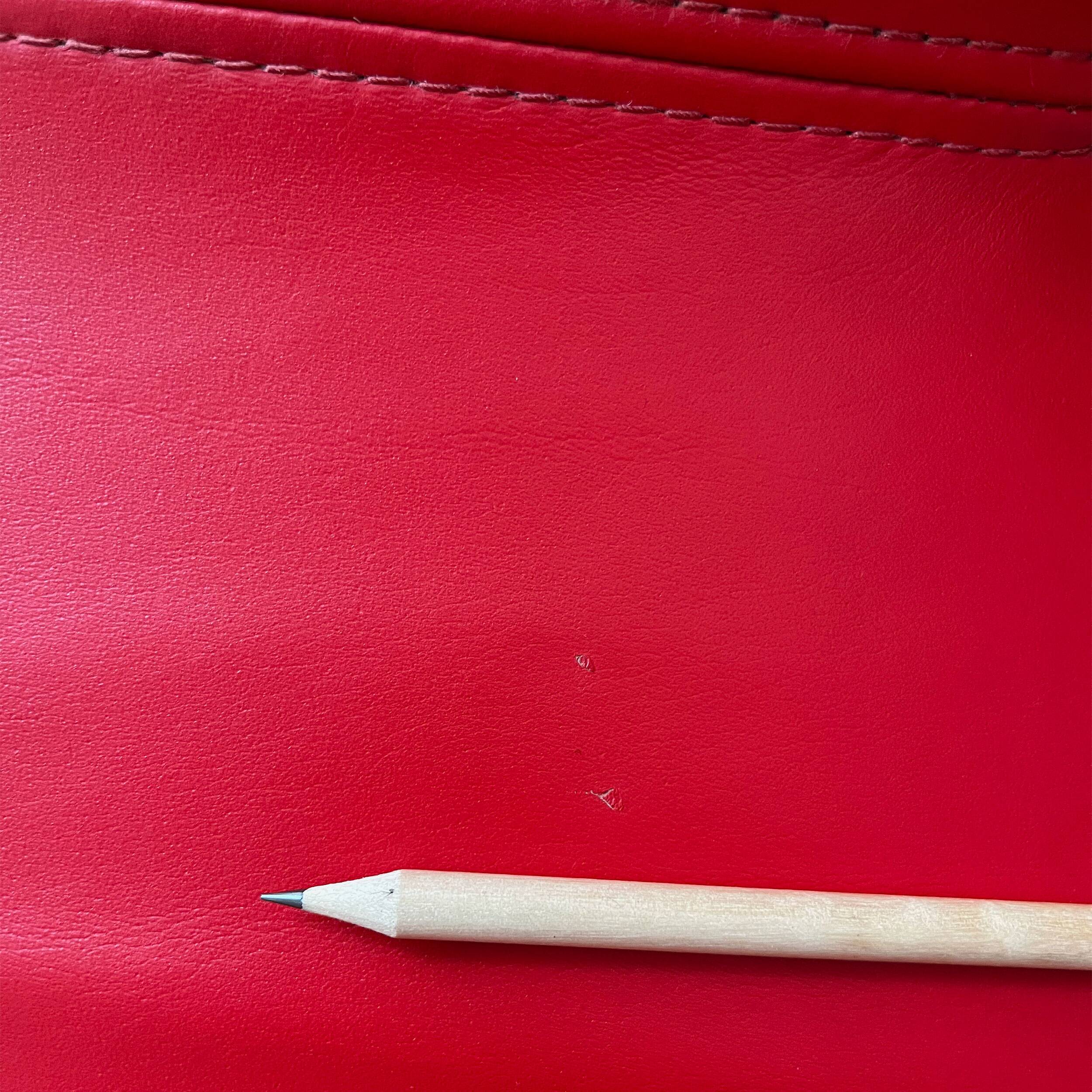 Chaise Artifort Nina vintage, cuir rouge, René Holten années 1990