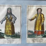 Pair Russian engravings XVIII