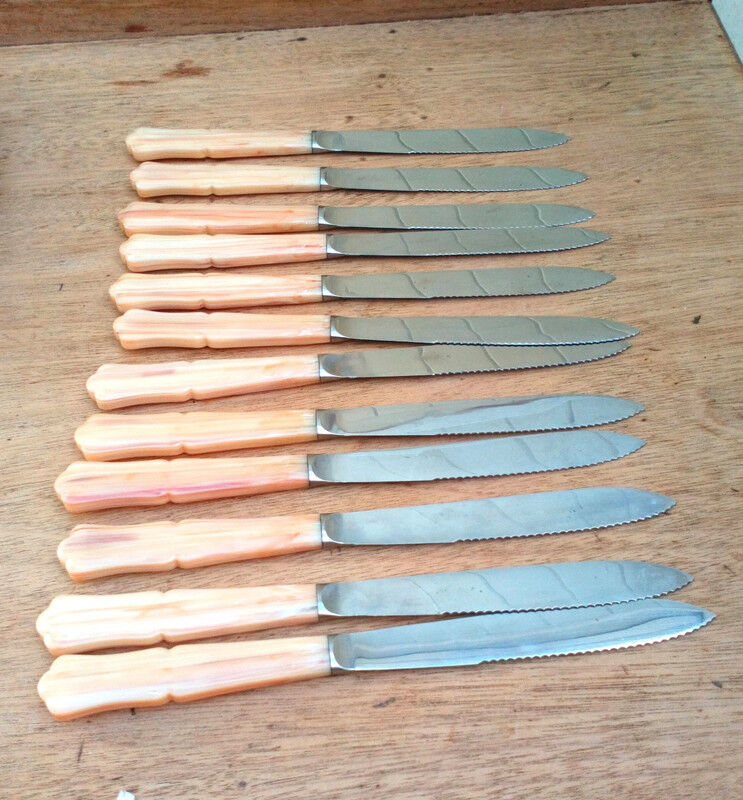 12 vintage Rostfrei table knives