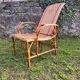 Old rattan armchair
