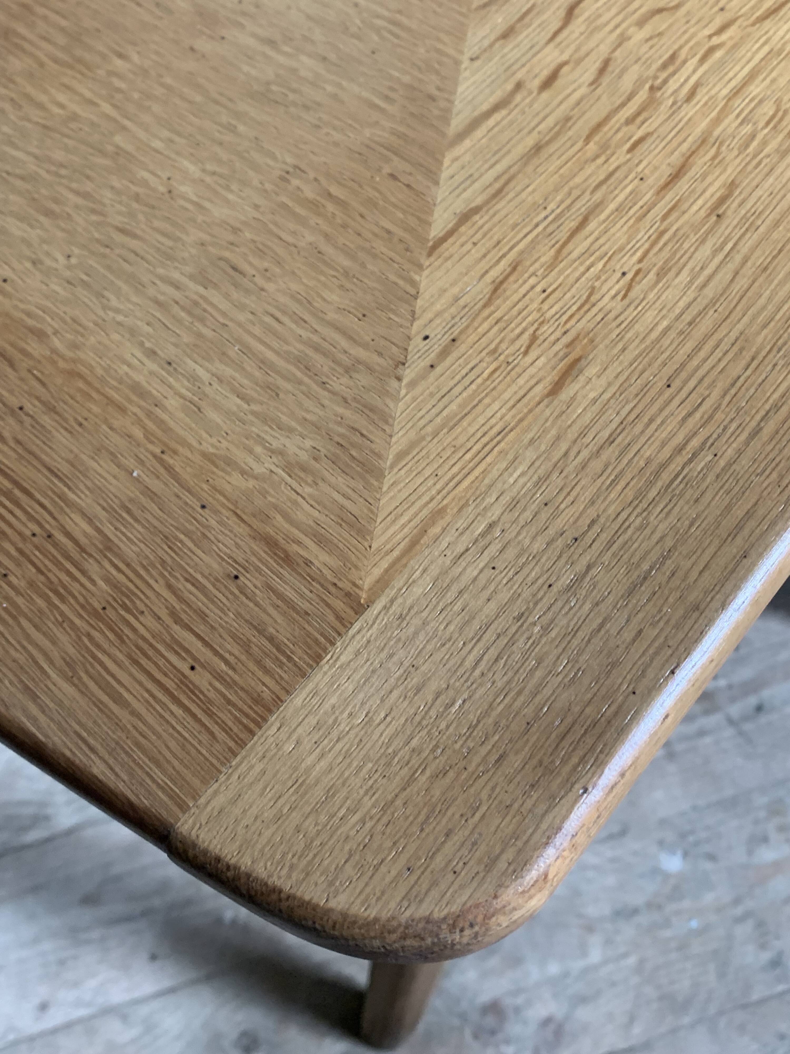 Table rectangulaire vintage en chêne