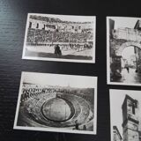 Set of 6 vintage black and white photos of Nimes