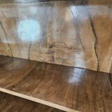 Art Decò display cabinet in walnut burl