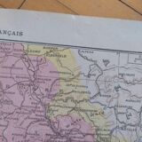 Historical map Larousse Great War French front