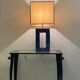 Blue enamelled 1970s lamp