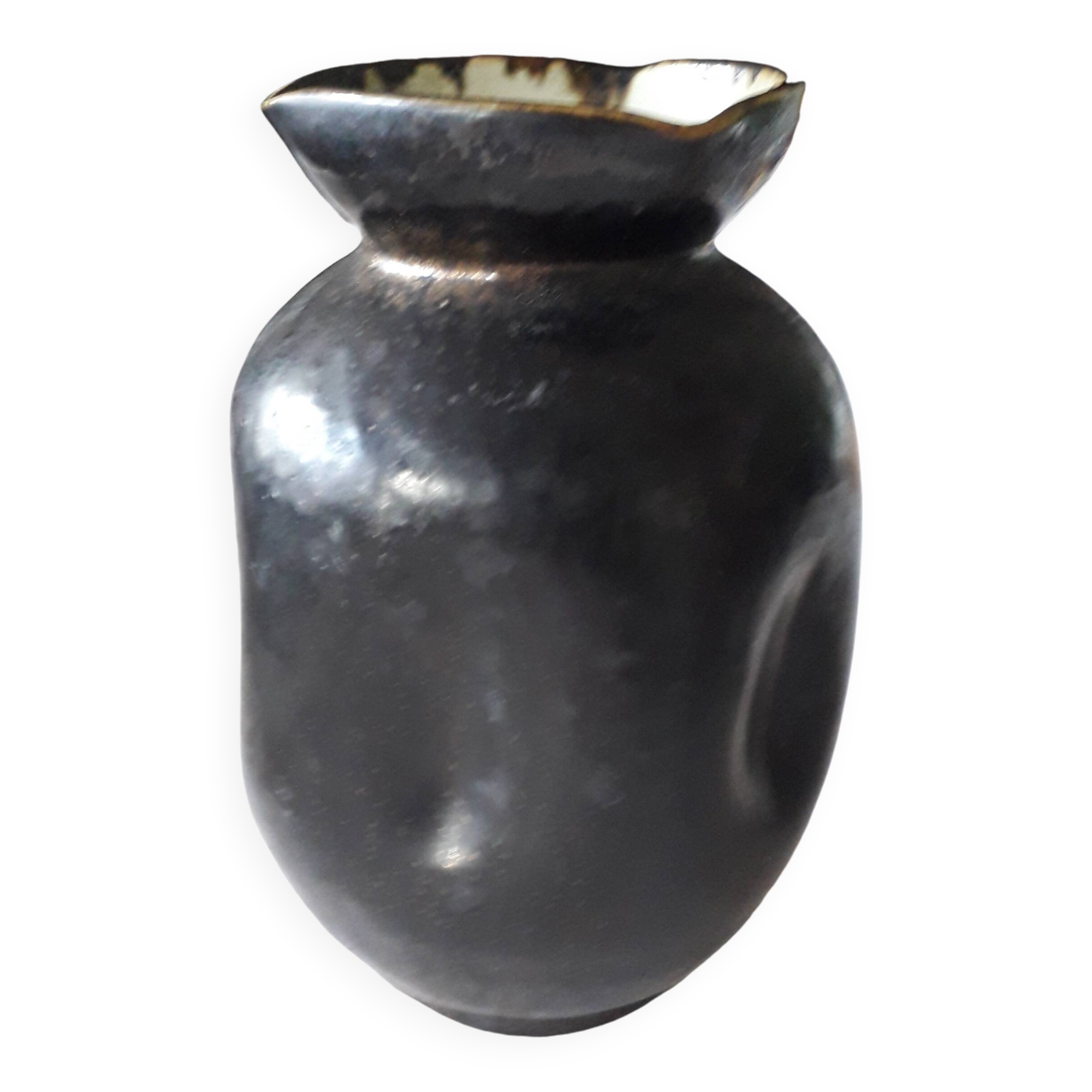 Vase ancien en céramique de Warluis