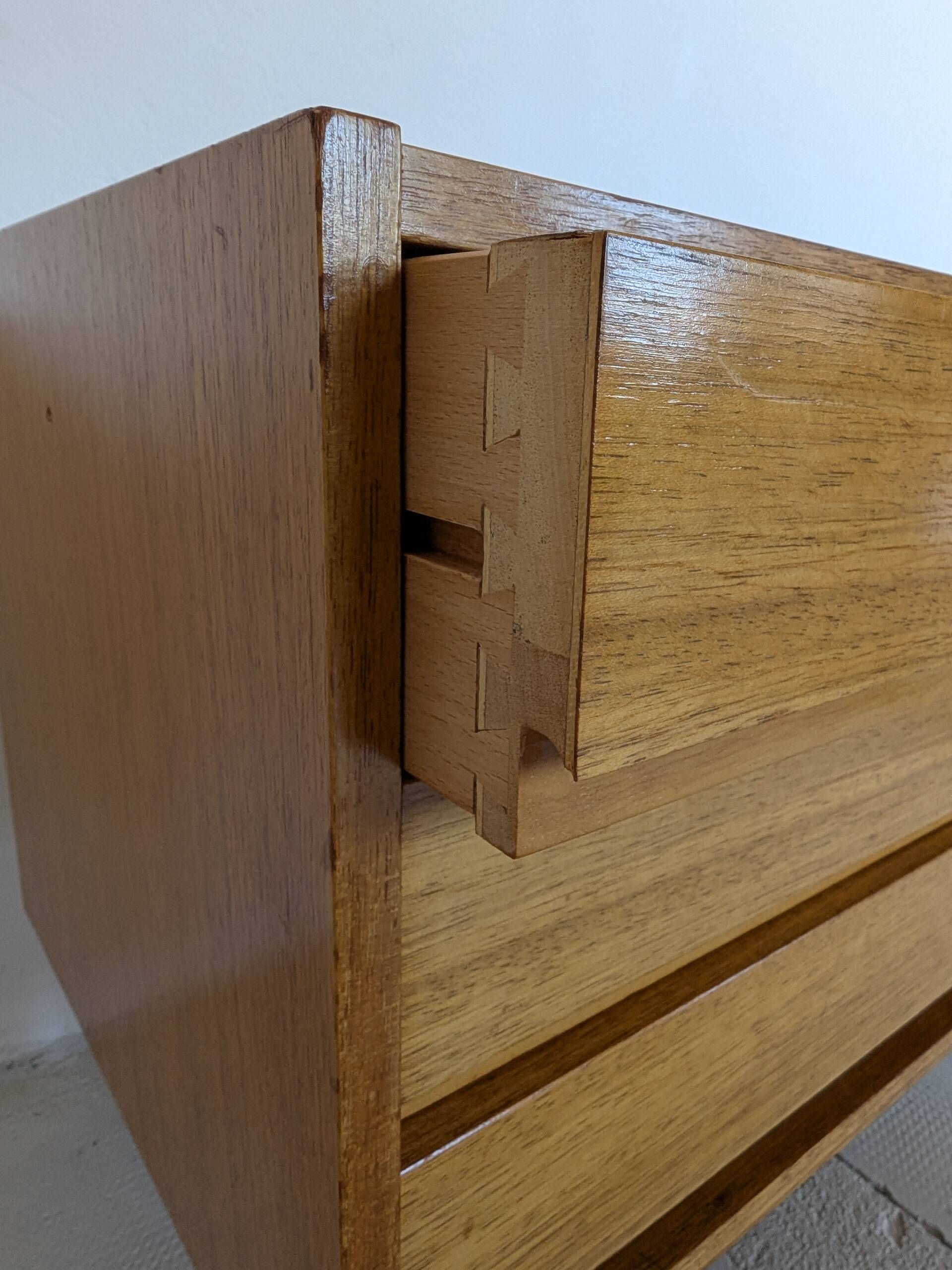 Small chest of drawers, bedside table from the 60s, rosewood.