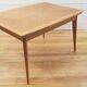 Table vintage extensible en chêne, 1950