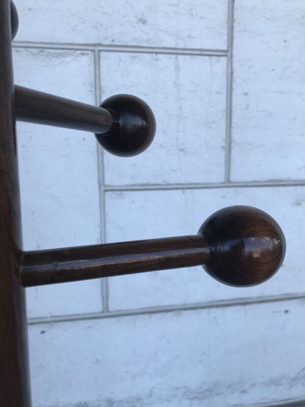 Porte manteau sur pied années 60/70 en bois