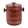 Teak ice bucket design Viners of Sheffield