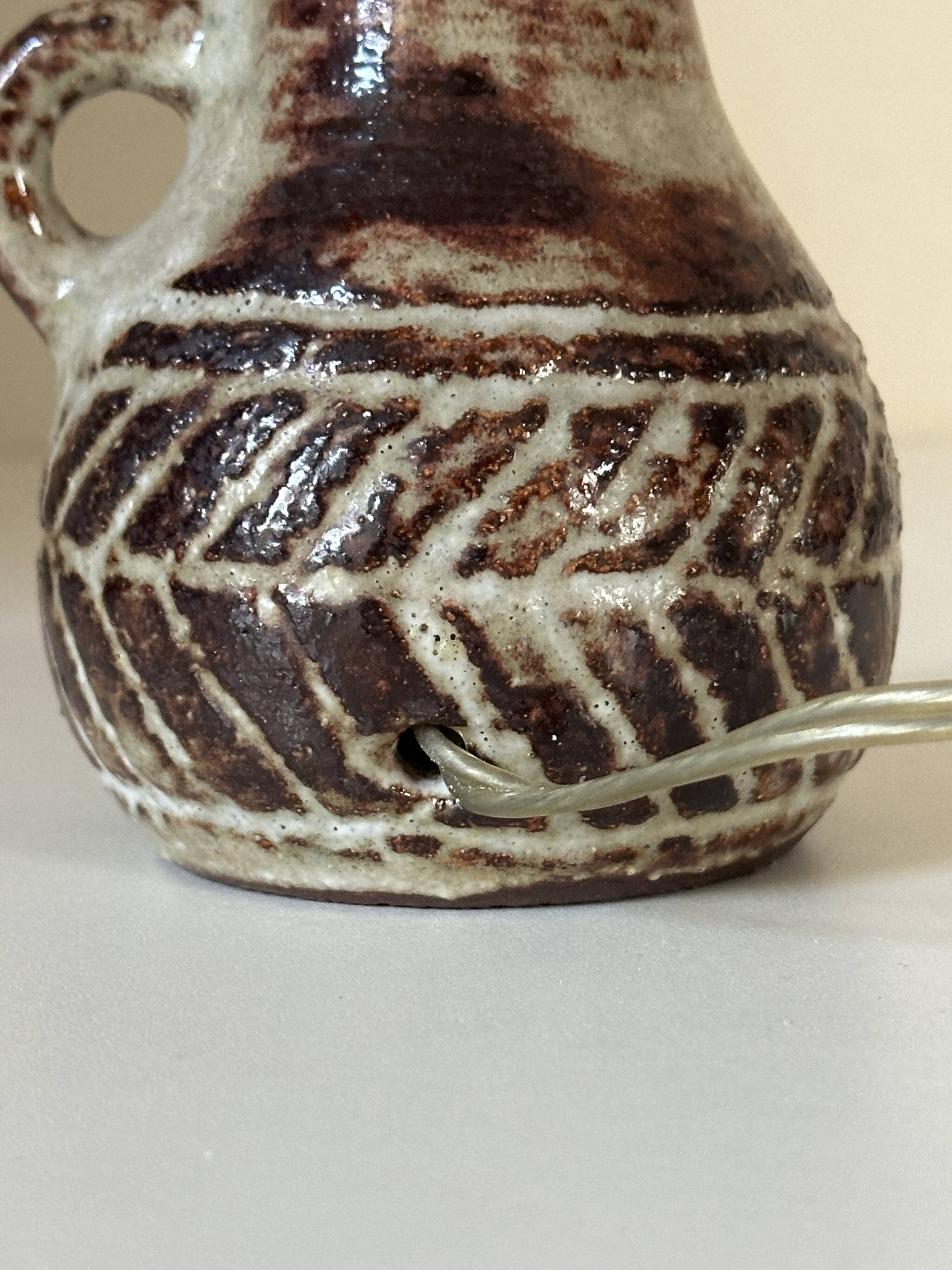 Lampe en céramique Olivier petit design vintage années 60