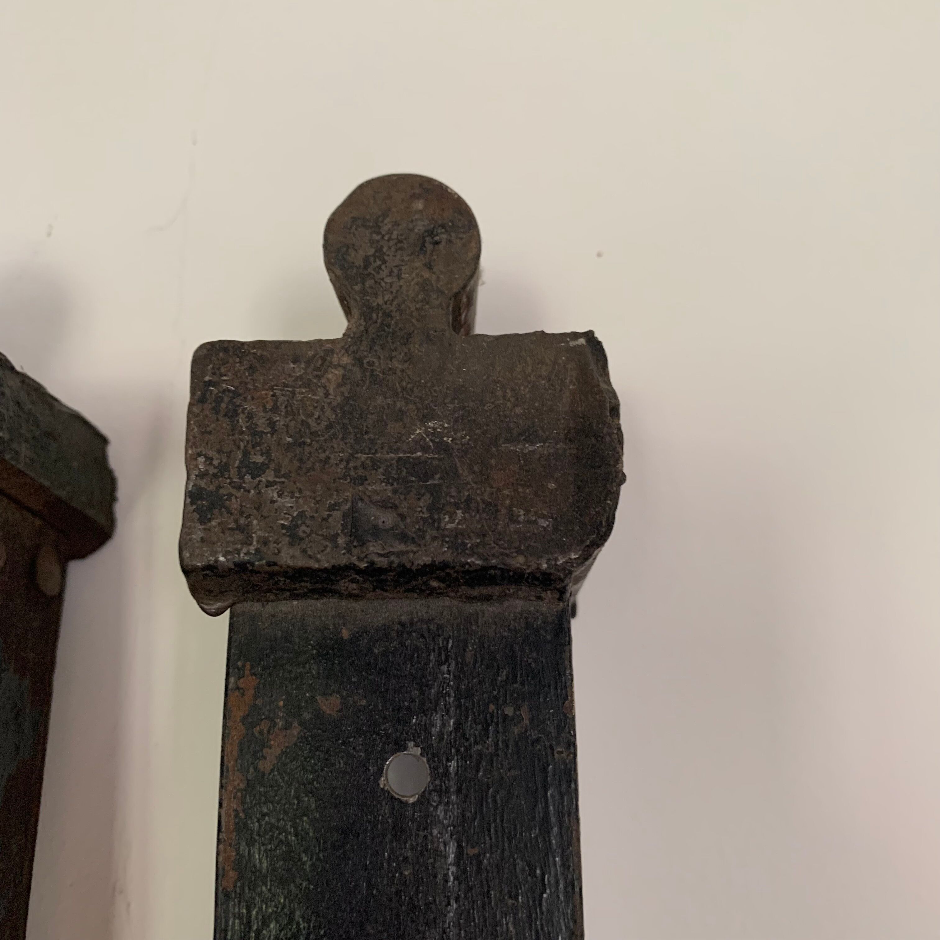 Victorian bed wrought iron and brass