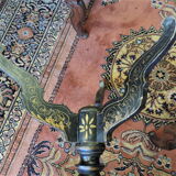 Napoléon III pedestal table in blackened wood