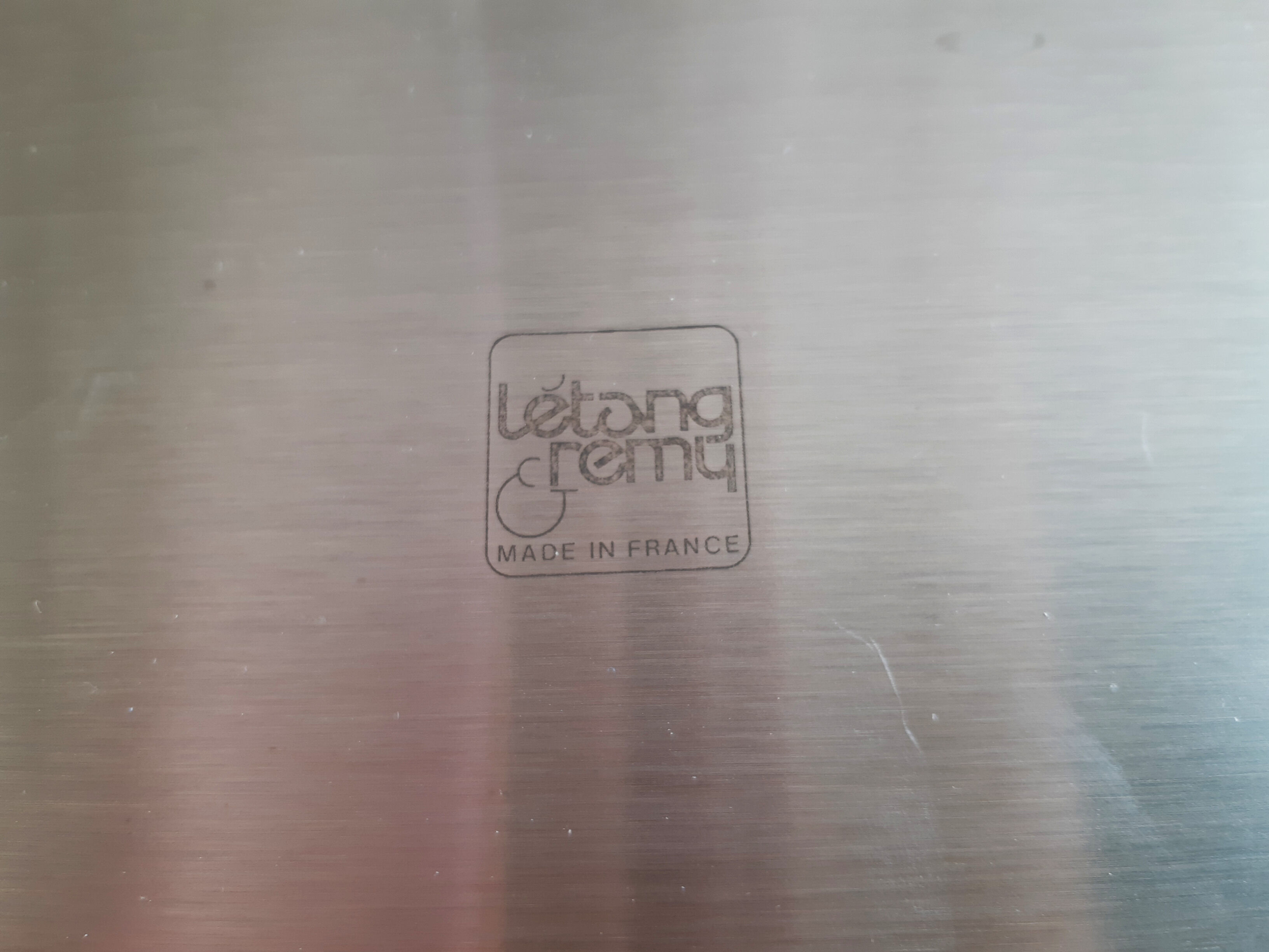 Vintage stainless steel serving dishes, Létang Rémy