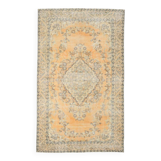 Mustard Yellow Decorative Classic Persian Vintage Rug, 180x299 Cm