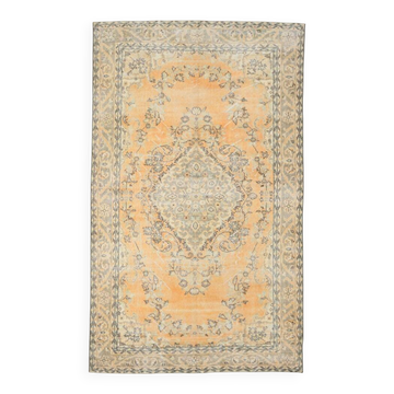 Mustard Yellow Decorative Classic Persian Vintage Rug, 180x299 Cm