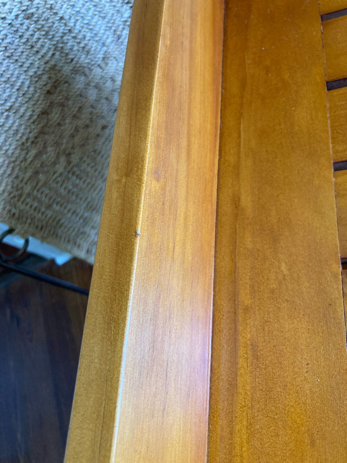 Removable wooden tray with folding legs