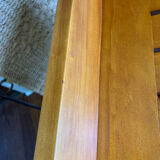 Removable wooden tray with folding legs