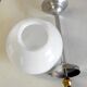 Suspension métal chromé et globe opaline blanc, années 50/60