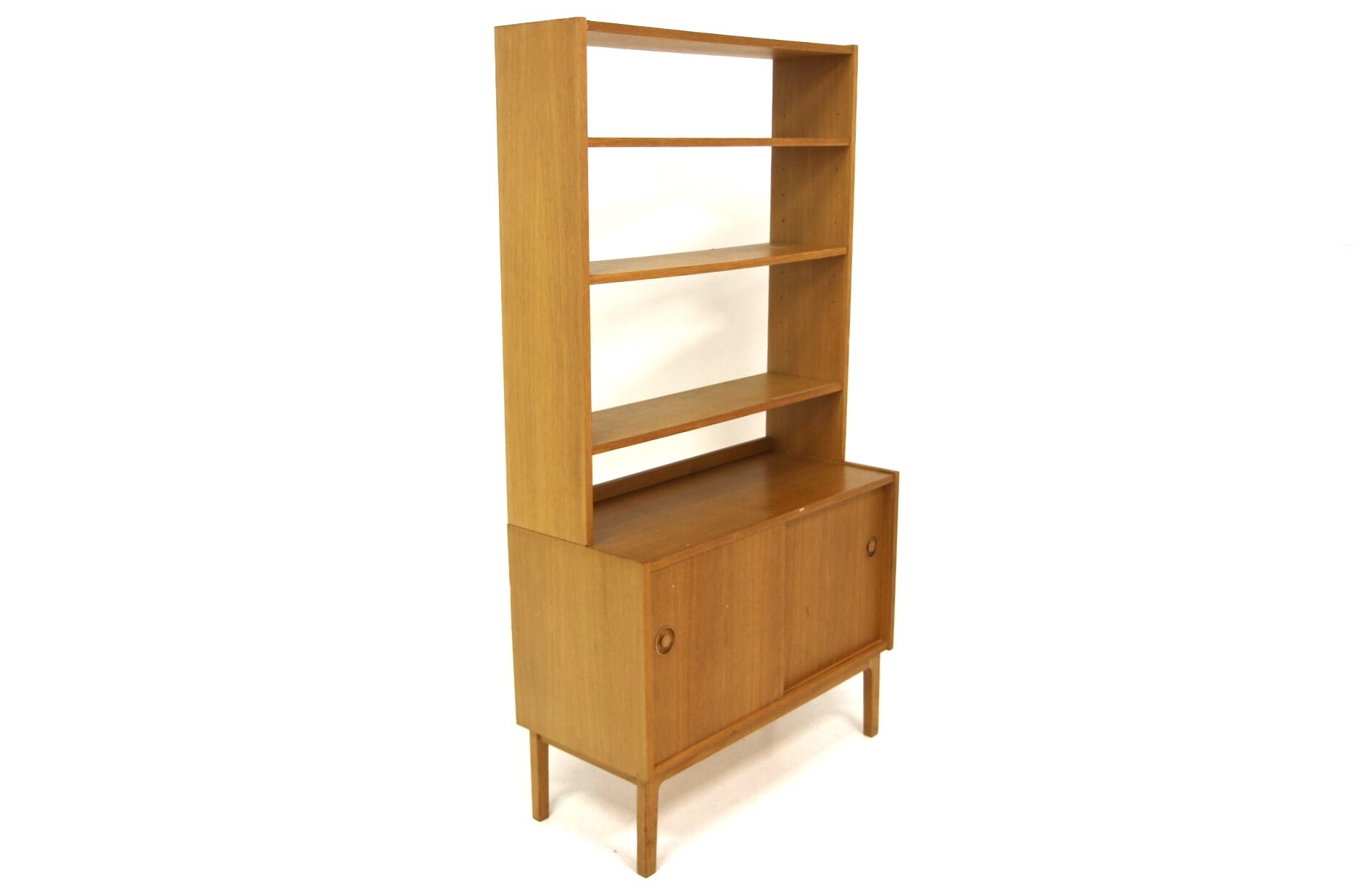 Commode-bibliothèque scandinave en chêne, Suède, 1960