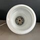 Suspension vintage en verre blanc