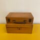 Old wooden briefcase