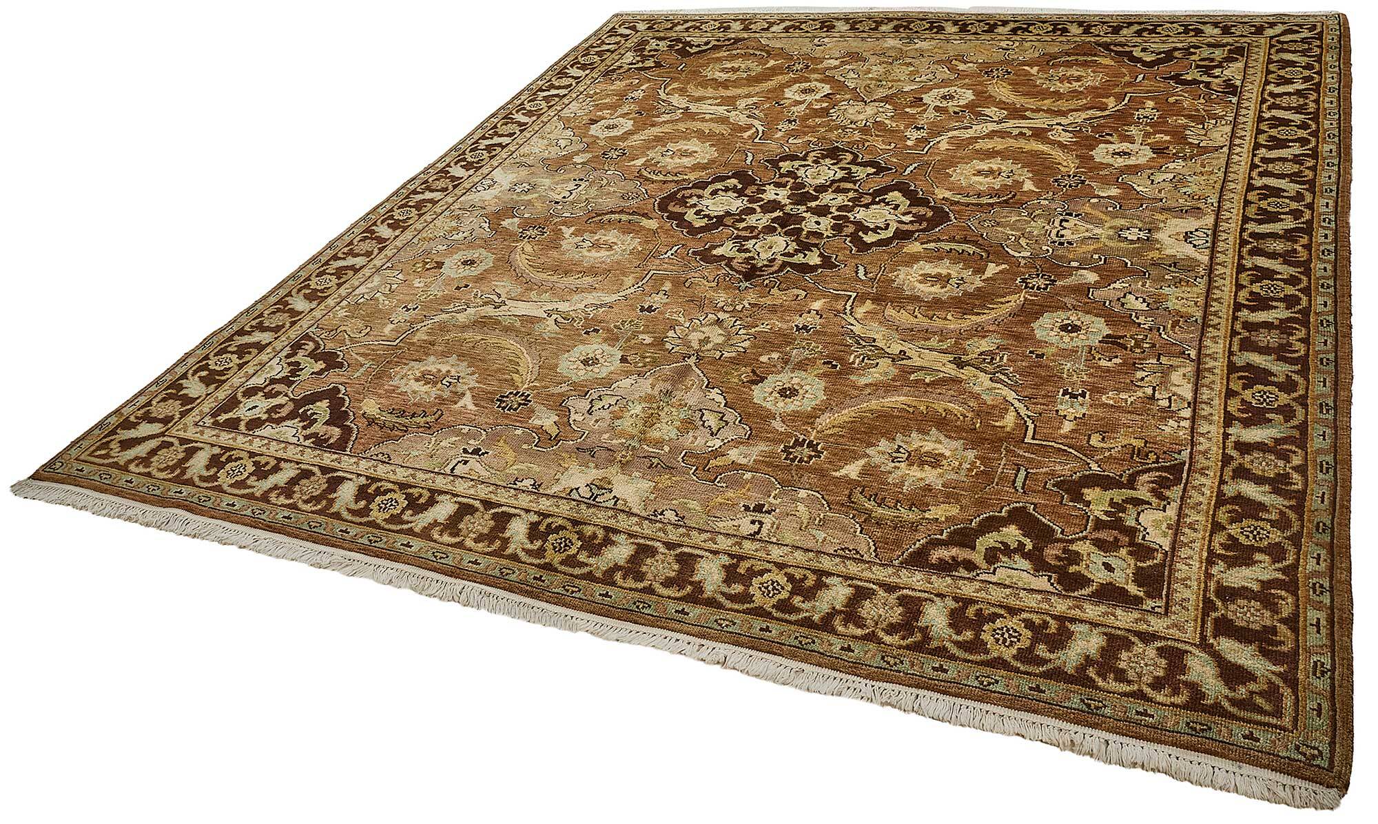 Turkish Handknotted Wool Oushak Rug 256 cm x 303 cm