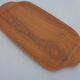 Swedish teak tray with tea cups by Jie Gantofta, 1960s, set of 7.