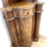 Corner cabinet in Burl Walnut