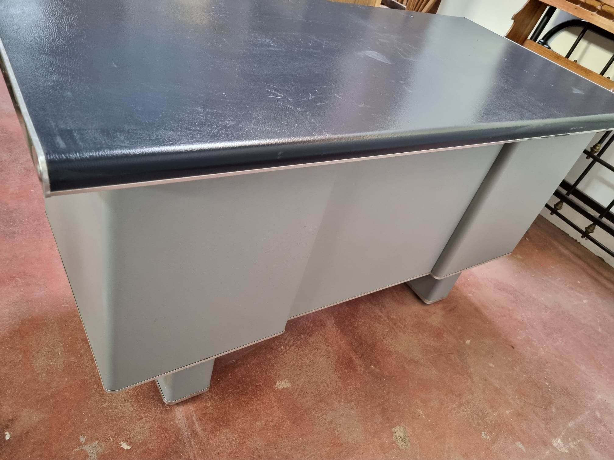 Metal industrial desk