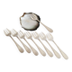 Oyster or dessert forks, ribbons, silver-plated metal