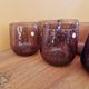BIOT - Set of 6 bubble glass water tumblers in amethyst colour.