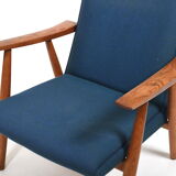 GE-260 High Back Easychair in Oak by Hans J. Wegner 1950s