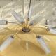 Large gilded brass chandelier from the mid-century by Maison Lunel Arlus, years.