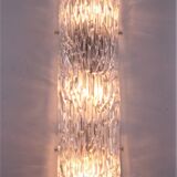 Elongated wall lamp by Kaiser Leuchten with bubble glass 1960s