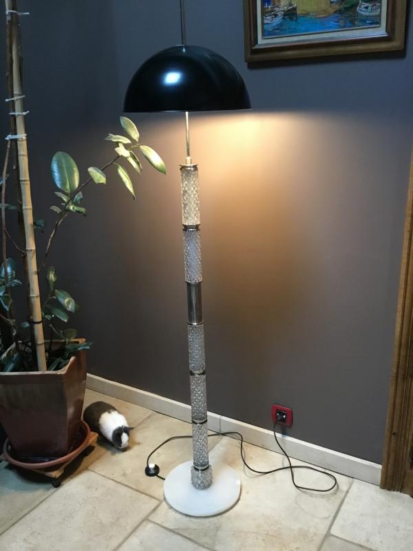 Lampadaire en cristal création 1960