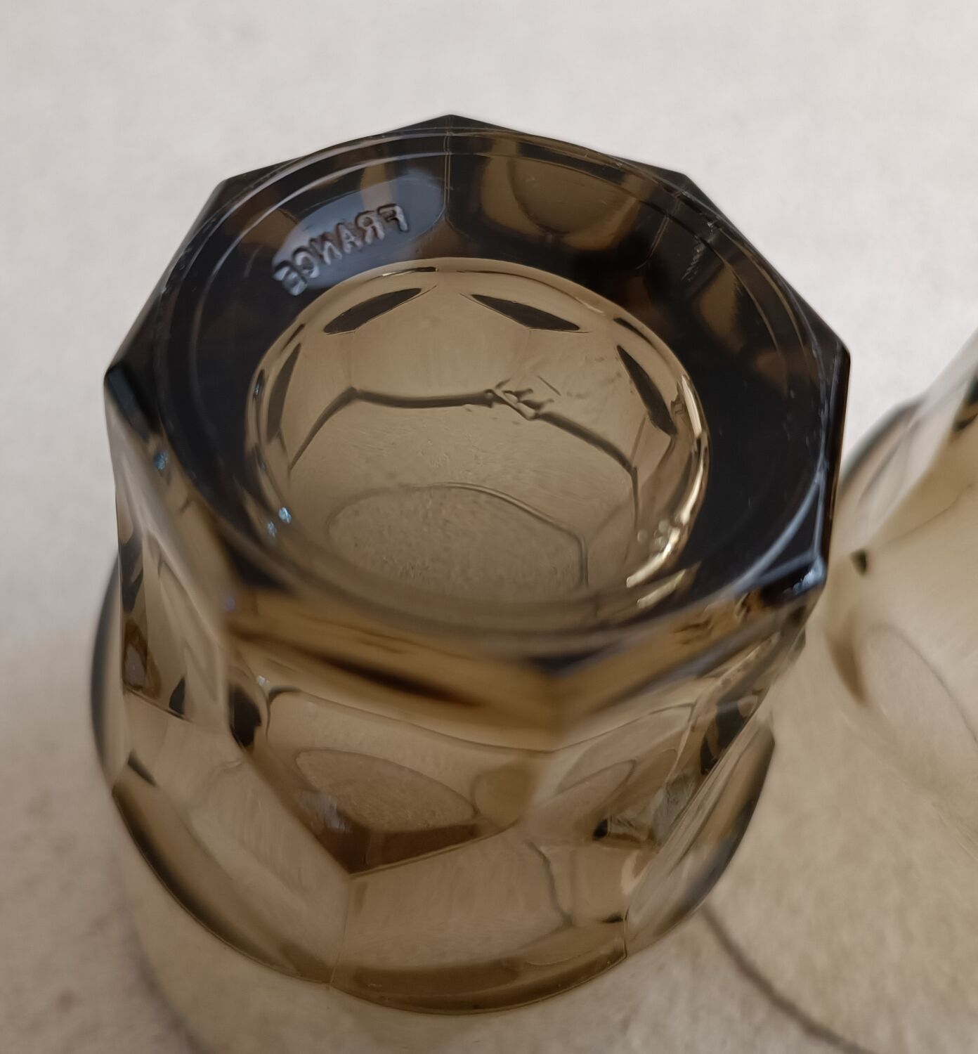 4 verres à eau vintage