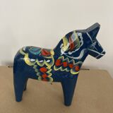 Swedish "Dala" blue horse NILS OLSON 17cm