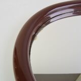 Vintage Oval Wall Mirror, Czechoslovakia, 1970's.