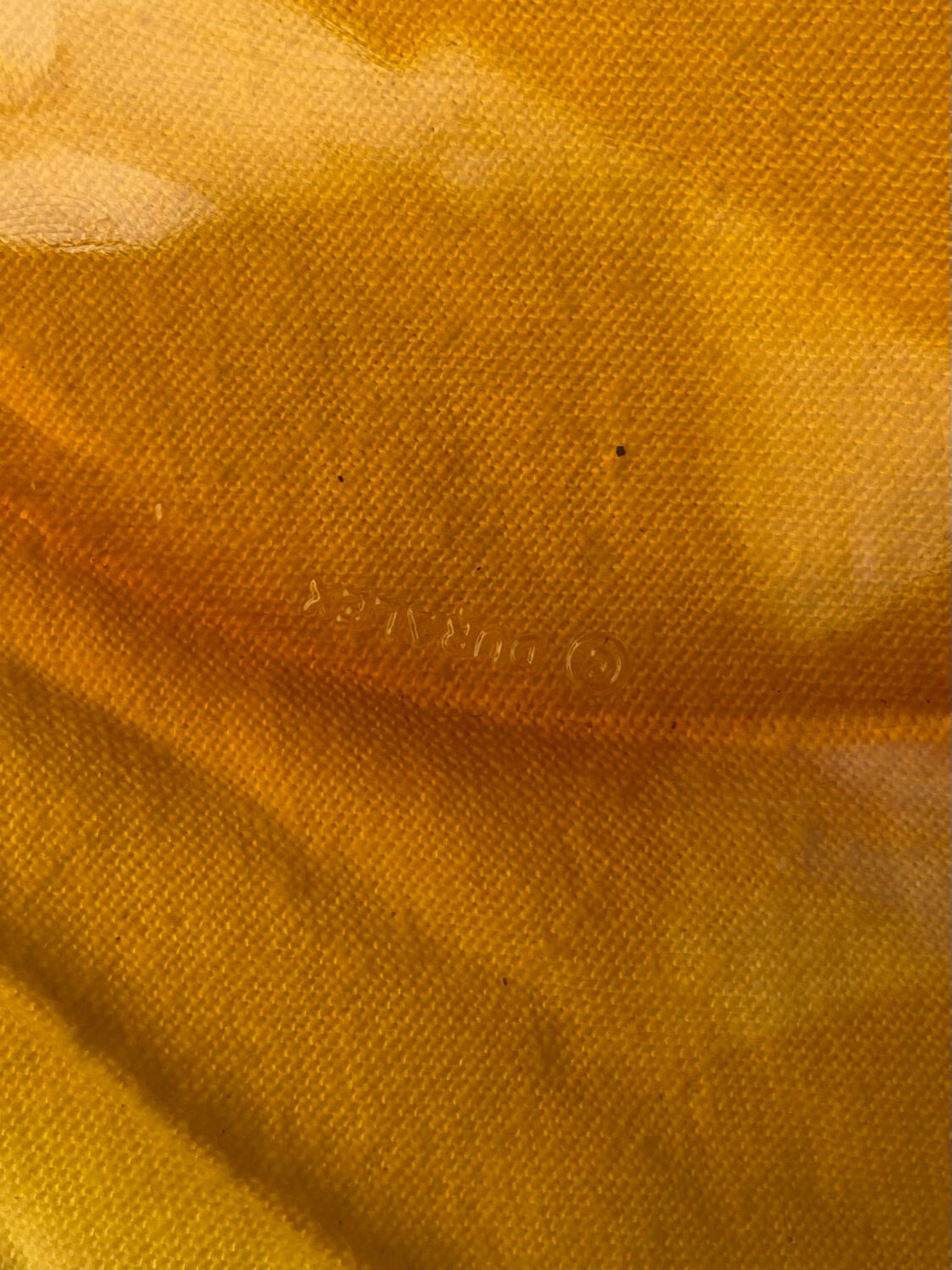 Set of 7 Duralex amber plates