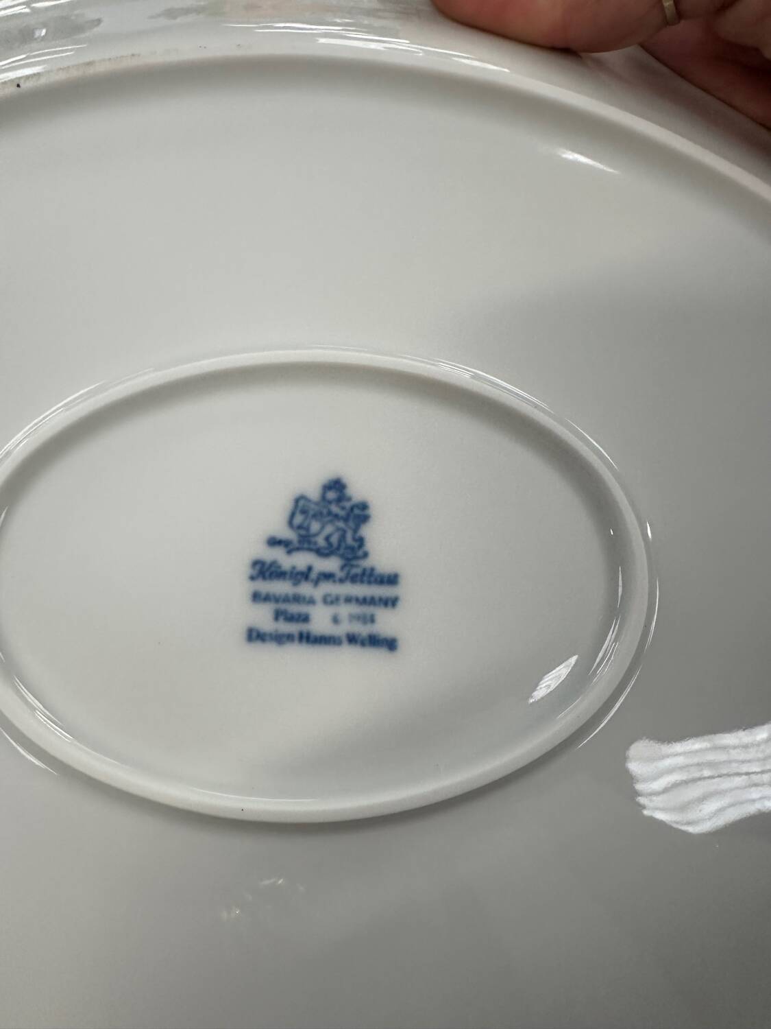 Set of 6 Royal Tettau German porcelain fish plates