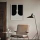 Abstract black figures giclee print, 50x70cm